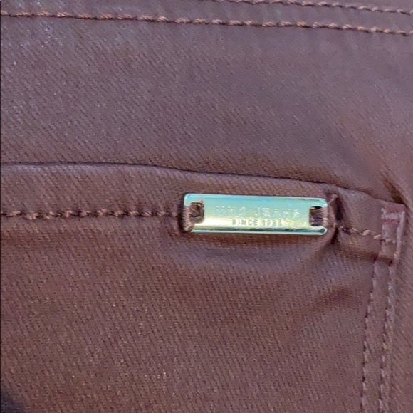 MANGO skinny coated jeans in burgundy stretch - Picture 6 of 8